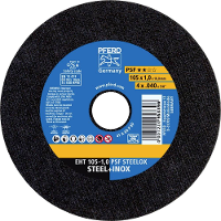 PFERD TOOLS EHT 105 1,0 PSF STEELOX/16,0 61741105 Doorslijpschijf recht 105 mm 25 stuk(s) RVS, Staal