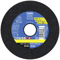 PFERD TOOLS EHT 115 1,0 START (10) 69121067 Doorslijpschijfset 115 mm 10 stuk(s) RVS, Staal