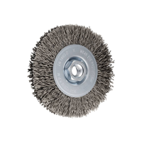 PFERD TOOLS PAARD TOOLS ronde borstel niet gezoomd RBU Ø 115x15 mm M14 roestvrij stalen draad Ø 0,25 mm haakse slijper POS RBU 11515/M14 LIT INOX 0,25 43502204