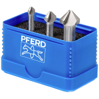 PFERD TOOLS SET UGT HSSE DIN 335 C90° 3TLG 25202193 Kegelverzinkboorset 6.3 Mm, 10.4 Mm, 16.5 Mm HSSE Co 5 Cilinderschacht 1 set(s)