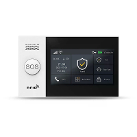 PGST Tuya 4G WiFi Beveiligingsalarmsysteem EU Plug Afstandsbediening Slimme Huisintegratie Volledig Touchscreen Dubbele