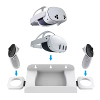 GP 906 voor Meta Quest3/3S VR Host Wandgemonteerde Beugel Spelconsole en Handgrepen Opbergstand
