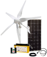 Phaesun 600297 Hybridkit Solar Wind One 1.0 Mini windturbine Vermogen (bij 10 m/s): 400 W 12 V