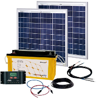 Phaesun Solar Rise Two 2.0 600078 Zonne energieset Incl. Laadregelaar