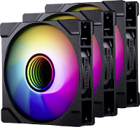 Phanteks PH F120M25R_G2_DBK01_3P PC ventilator Zwart (b x h x d) 120 x 25 x 120 m