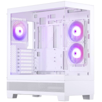 Phanteks Phanteks XT View Tempered Glass Windows, D RGB   weiß Midi tower Behuizing, Gaming behuizing, PC behuizing Wit