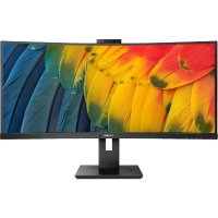 Philips 34B1U5600CH/00 Gebogen UltraWide scherm met USB C dock ledmonitor HDMI, DisplayPort, USB C, RJ 45