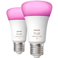 Philips Hue Hue E27 2 pack 2000 6500K, Dimbaar, BT, A60