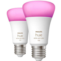 Philips Hue Hue E27 2 pack ledlamp 2000 6500K, Dimbaar, BT, A60