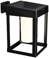 Philips LED Camill 8720169263871 Wandlamp op zonne energie met bewegingsmelder LED 1.4 W Zwart