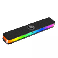 PHILIPSSPA6109 RGB Computeraudio luidspreker desktop Bluetooth 5.3 Soundbar met volumeknop,dubbele 5W interne magnetisch