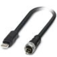 Phoenix Contact 1420168 RJ45 Netwerkkabel, patchkabel S/FTP 1.00 M Zwart Afgeschermd 1 stuk(s)