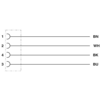 Phoenix Contact 1442492 Sensor/actuator aansluitkabel M12 Aantal polen (sensoren): 4 5.00 M 1 stuk(s) Piece