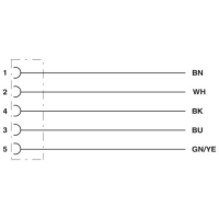 Phoenix Contact 1442528 Sensor/actuator aansluitkabel M12 Aantal polen (sensoren): 5 3.00 M 1 stuk(s) Piece