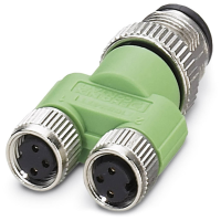 Phoenix Contact 1683471 Sensor/actuator verdeler en adapter M8, M12 Aantal polen (sensoren): 3 Adapter, Y vorm 5 stuk(s) Piece