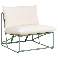 PICO   Tuinstoel met kussen   Groen   Staal
