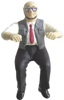Piko G figuren Machinistfiguur Zittend, Geverfd