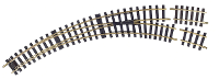 G Piko rails 35225 Gebogen wissel, Rechts 30 °, 15 ° 921.24 Mm 1 stuk(s)