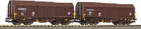 Piko H0 28317 H0 2 delige set telescoopwagens van de ÖBB