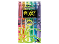Pilot Textmarker FriXion light 6 stuks/pack Geel, Groen, Roze, Oranje, Blauw, Violet 1 mm, 3.8 Mm