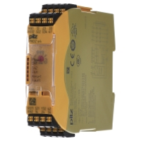 PILZ PNOZ s4 C 24VDC 3 n/o 1 n/c Veiligheidsschakelapparaat Voedingsspanning (num): 24 V/DC 3x NO, 1x NC (b x h x d) 22.5 X 100 x 120 mm 1 stuk(s)