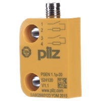 PILZ 524120 PSEN 1.1P 20/8mm/ 1 switch Magnetische veiligheidsschakelaar 24 V/DC IP65, IP67 1 stuk(s)