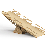 SG Pincone Bos Houten 3D DIY Brug Wipplank Voor 1/24/28 RC Auto Onderdelen