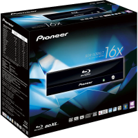 Pioneer Interne Blu ray brander Retail SATA Zwart