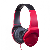 Pioneer: SE MJ721 R Bass Head On Ear   Zwart / Rood