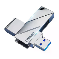 Pisen USB3.0 Flash Drive 256G/128G/64G 120MB/S Snelle Leessnelheid Pendrive 360° Rotatie Draagbare Zinklegering Geheugen