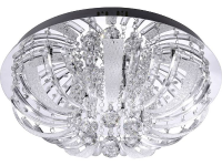 Plafondlamp LED G4, LED vast ingebouwd Energielabel: C (A++   E) 144.4 W LeuchtenDirekt Sylla 50382 17 Chroom
