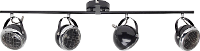 Plafondspot Led G9 132 W Brilliant Rider 14932/06 Zwart (glanzend), Chroom