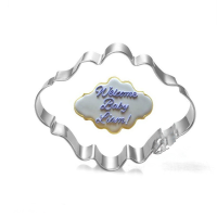 Plaque Frame Fondant Cookie Cutter Square Rectangle Oval