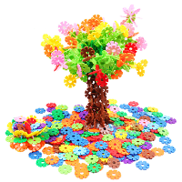 Plastic Buckles Blocks Geometrical Snowflakes Educational Toys