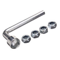 Plastic Skateboard Accessories With 4pcs Screws & 1pc Spanner
