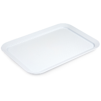 Plasticforte dienblad/serveerblad   Kunststof   37 x 26 cm   wit   kopjes en glazen tray