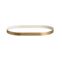 Plateau Verdi   wit/goud   1x20x13 cm   Leen Bakker