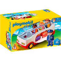 PLAYMOBIL 1.2.3   Autobus constructiespeelgoed 6773