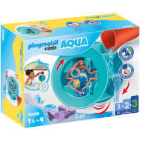 PLAYMOBIL 1.2.3   Waterwervelrad met babyhaai 70636