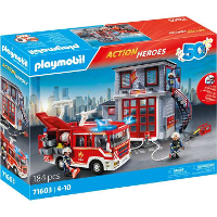 PLAYMOBIL Action Heroes   Brandweer megaset constructiespeelgoed 71603