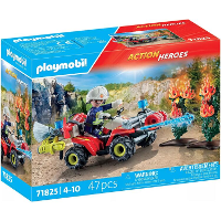 PLAYMOBIL Action Heroes   Brandweer Quad Constructiespeelgoed
