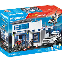 PLAYMOBIL Action Heroes   Politiestation met voertuigen constructiespeelgoed 71602