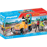 PLAYMOBIL Action Heroes   Wegenbouw Constructiespeelgoed