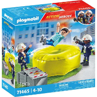 PLAYMOBIL City Action   Brandweerlieden met luchtkussens Constructiespeelgoed