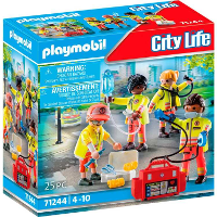PLAYMOBIL City Life   Reddingsteam Constructiespeelgoed