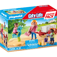 PLAYMOBIL City Life   Starterpack opvoeder met bolderwagen Constructiespeelgoed