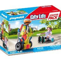 PLAYMOBIL City Life   Starterpack Rescue met segway Constructiespeelgoed