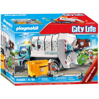 PLAYMOBIL City Life   Vuilniswagen met knipperlicht 70885