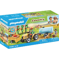 PLAYMOBIL Country   Tractor met aanhanger en watertank Constructiespeelgoed