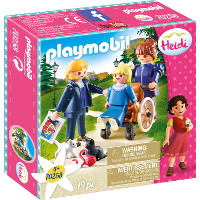 PLAYMOBIL Heidi   Clara met vader en juf Rottenmeier 70258